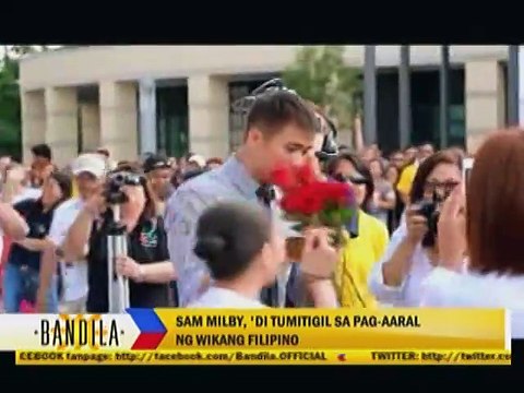 Sam Milby, hindi tumigil sa pag-aaral ng wikang Filipino