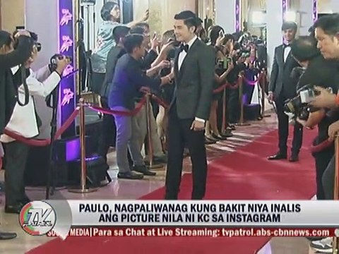 Paulo, nagpaliwanag kung bakit niya inalis ang picture nila ni KC sa Instagram