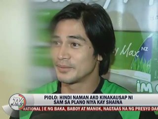 Piolo: Hindi naman ako kinakausap ni Sam sa plano niya kay Shaina