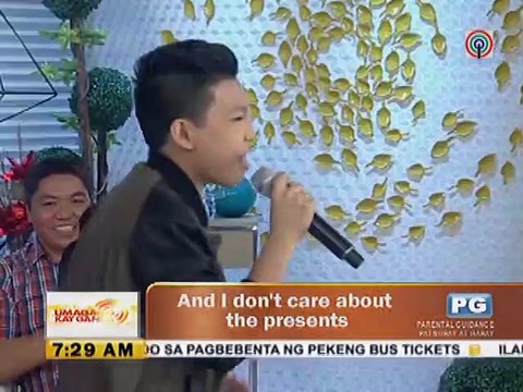 Darren Espanto sings All I Want For Christmas is You live on UKG