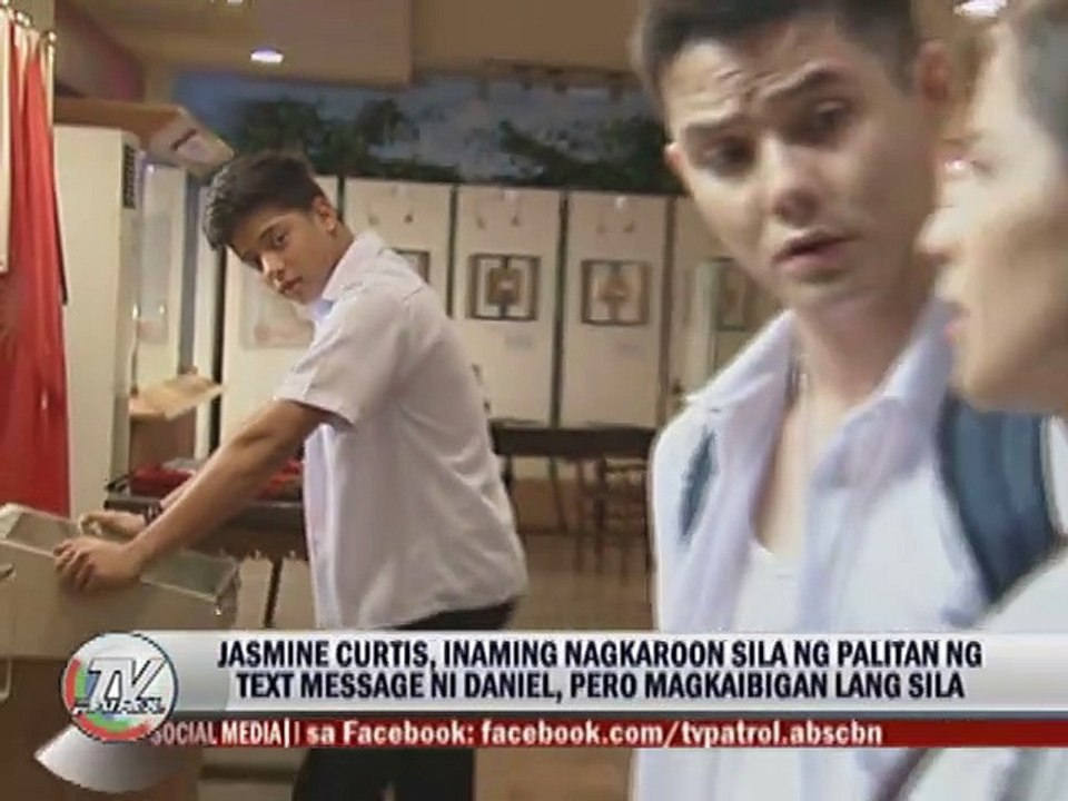 Jasmine Curtis, inaming nagkaroon sila ng palitan ng text message ni Daniel, pero magkaibigan lang sila
