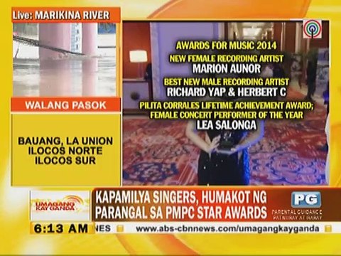 Kapamilya Singers, humakot ng parangal sa PMPC Star Awards