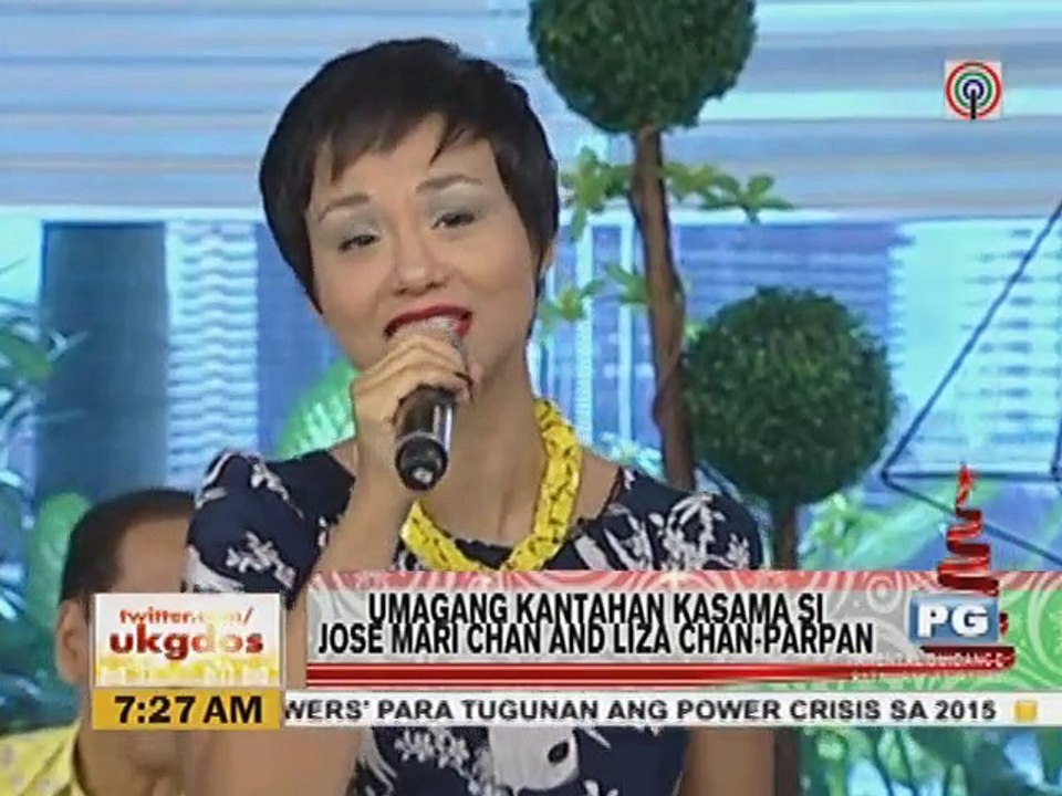 Jose Mari Chan %26 Liza Chan-Parpan sings ""Christmas In Our Hearts"" live on UKG