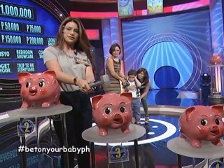 Denise Laurel and Baby Bukie won 100,000Php on Bet on your Baby's Jackpot Friday