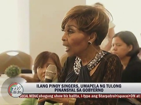 Ilang pinoy singers, umapela ng tulong pinansyal sa gobyerno