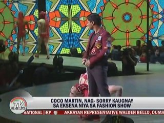 Coco Martin, nag-sorry kaugnay sa eksena niya sa fashion show