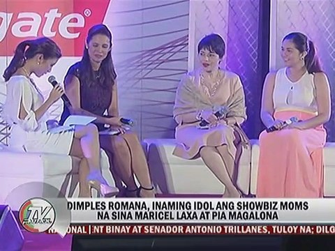 Dimples Romana, Inaming idol ang Showbiz Moms na sina Maricel Laxa at Pia Magalona