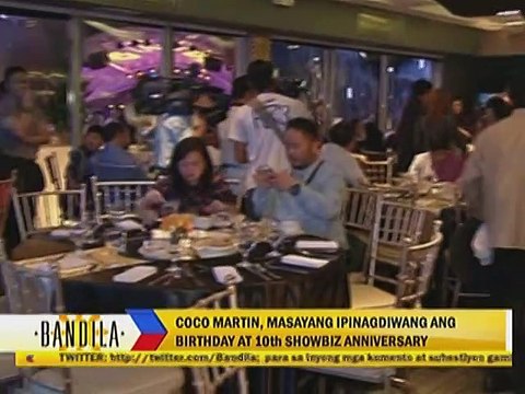 Coco Martin, masayang ipinagdiwang ang birthday at 10th showbiz anniversary