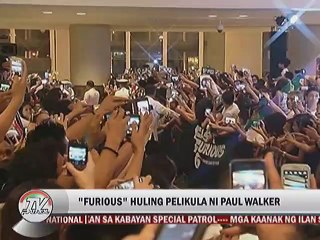 ""Furious"" huling pelikula ni Paul Walker