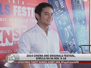 JM De Guzman, bibida sa ""That Thing called Tadhana"" sa 2014 Cinema One Originals Festival