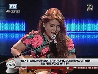 Anak ni Sen. Honasan, nakapasok sa Blind Auditions ng ""The Voice of the Philippines Season 2""