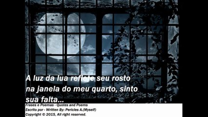 A luz da lua reflete seu rosto, sinto sua falta... [Frases e Poemas]