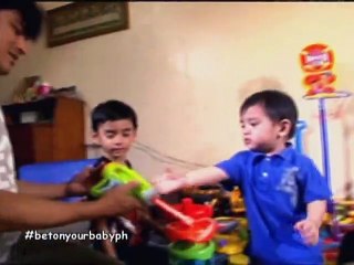 Ang mag-amang gwapings na sina Eric Fructuoso at Baby Bruce