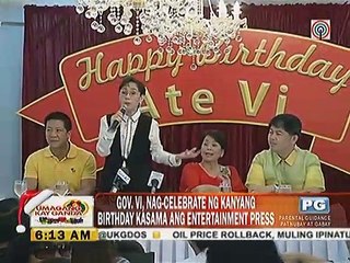 Gov Vi, nag-celebrate ng birthday kasama ang Entertainment Press