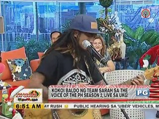 Team Sarah's Kokoi Baldo, performs LIVE on UKG!