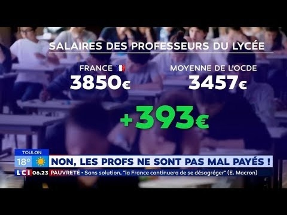 Les professeurs français ne sont pas les mieux payés de l'OCDE