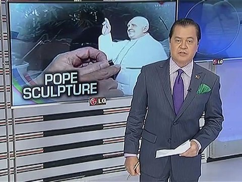 Mga Pope Francis sculpture, ginawa ng artist na nasa Benguet