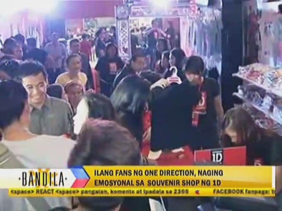 Ilang fans ng One Direction, naging emosyonal sa Souvenir Shop ng 1D