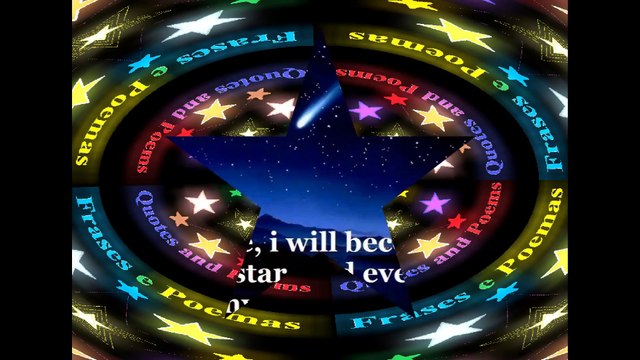 When I die, I will become a shooting star [Quotes and Poems]