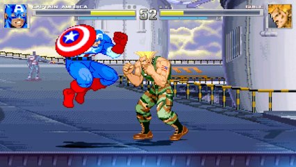 Captain America VS Guile - MUGEN