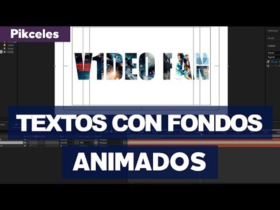 Video con forma de texto - #Pikceles con @Keyframe