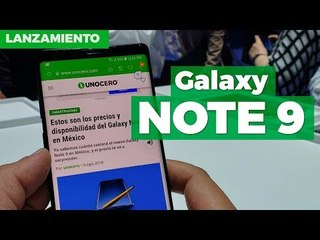 Galaxy Note 9: Primeras impresiones desde Nueva York