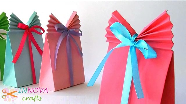 DIY crafts_ Paper GIFT BAG (Easy) - Innova Crafts(480P)