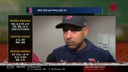 Alex Cora Has Advice For Christian Vazquez As He chases 20th Home Run
