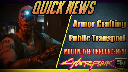 Cyberpunk 2077 | Latest News (Sept 9th)- Multiplayer CONFIRMED, Crafting, Public Transport & More!