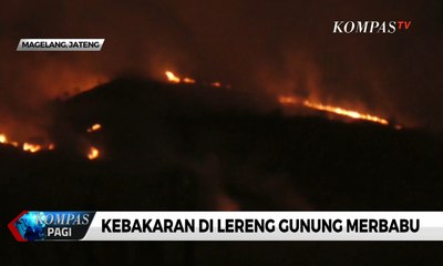 Kebakaran di Lereng Gunung Merbabu