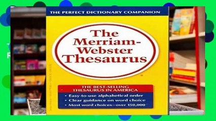 The Merriam-Webster Thesaurus  Best Sellers Rank : #4