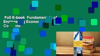 Full E-book  Fundamentals of Engineering Economic Analysis Complete