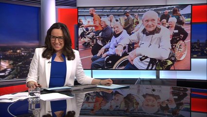 Senior citizens in Brussels take part in the OAP olympics