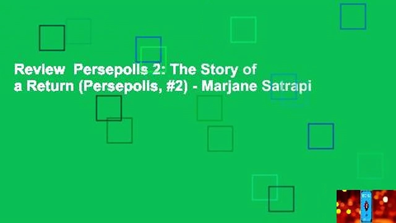 Review  Persepolis 2: The Story of a Return (Persepolis, #2) - Marjane Satrapi