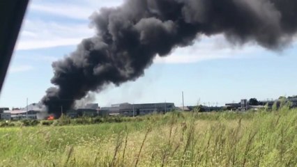 김포 부직포 공장서 불..."큰 불길 잡아" / YTN