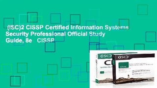 (ISC)2 CISSP Certified Information Systems Security Professional Official Study Guide, 8e   CISSP