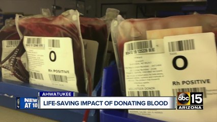 Valley toddler relying on blood donations to survive also gives back
