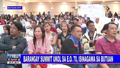 Barangay summit ukol sa EO 70, isinagawa sa Butuan