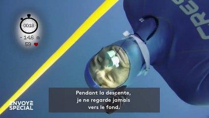 L'apnéiste Guillaume Néry vous emmène à 100 mètres de profondeur avec "Envoyé spécial"