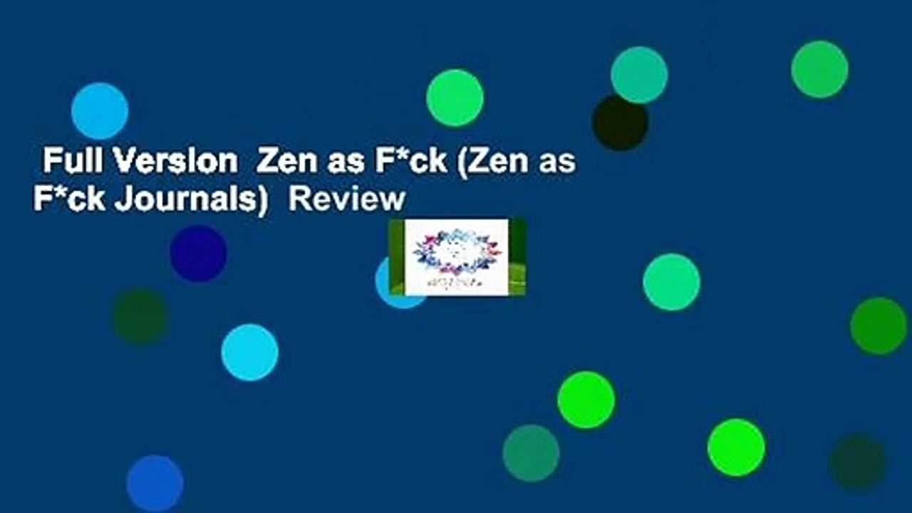 Full Version  Zen as F*ck (Zen as F*ck Journals)  Review