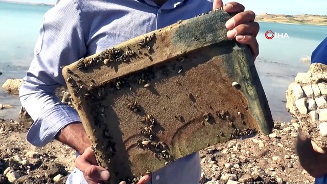 Tarihi yapı baraj suları çekilince ortaya çıktı