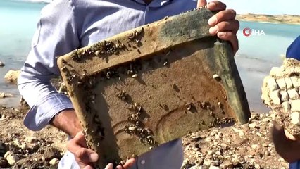 Tarihi yapı baraj suları çekilince ortaya çıktı