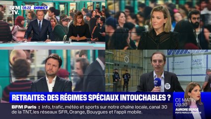 Скачать видео: Retraites: des régimes spéciaux intouchables ? - 13/09