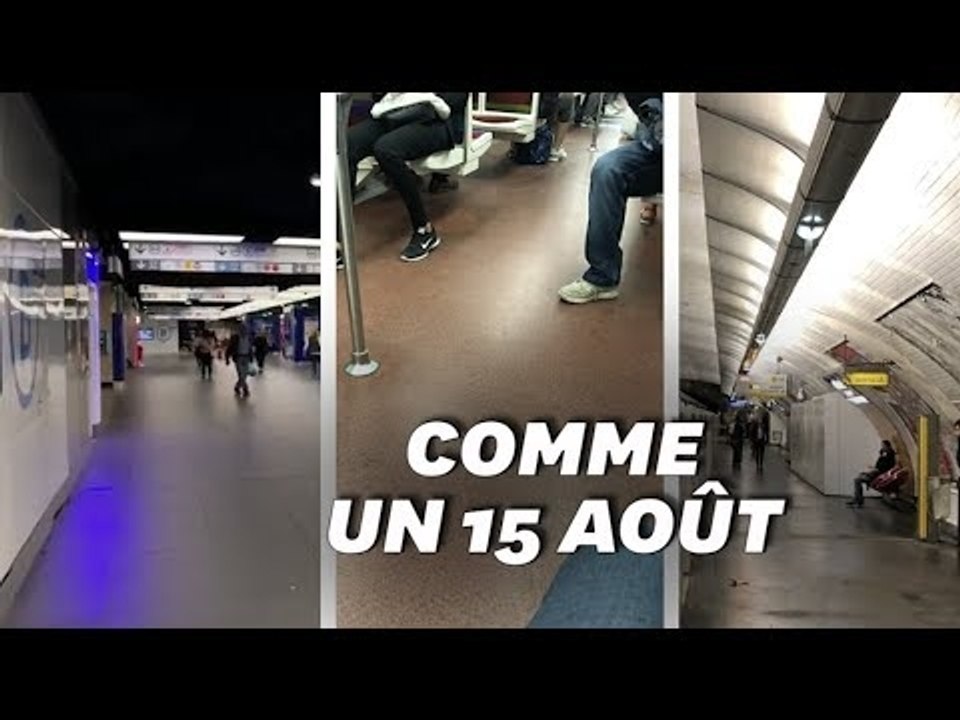 Les images des quais de la RATP déserts au petit matin