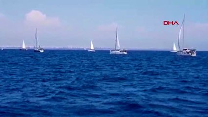 Antalya yelkenliler akdeniz'de 45 günde 1100 mil yapacak