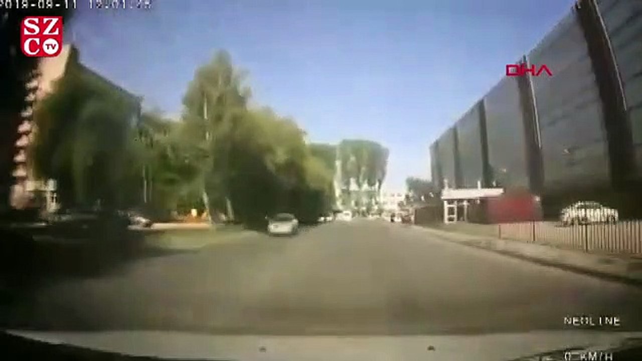 Motosikletli, feci kazadan sağ kurtuldu