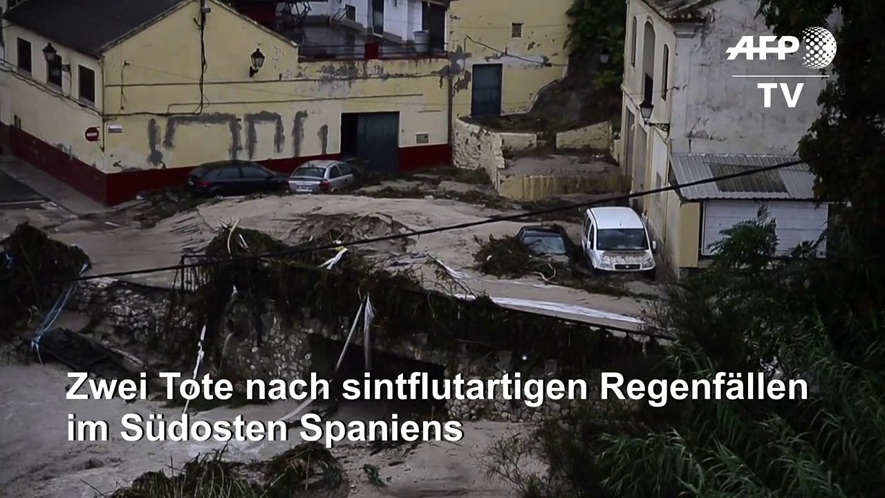 Zwei Tote nach Unwettern in Spanien