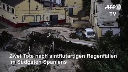 Zwei Tote nach Unwettern in Spanien