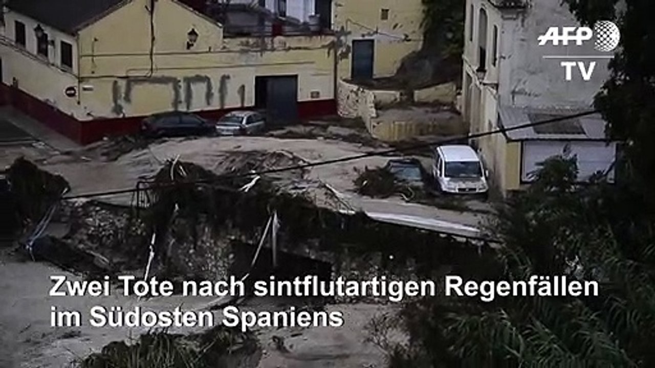 Zwei Tote nach Unwettern in Spanien