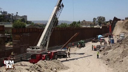 L'installation du mur voulu par Donald Trump à la frontière avec le Mexique continue